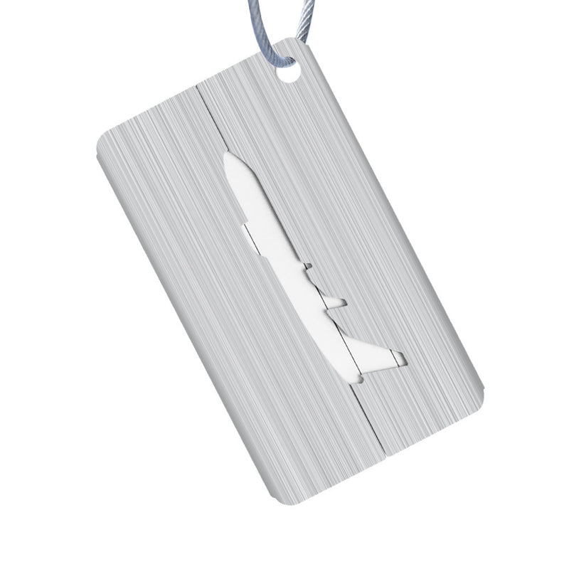 Aluminum Alloy Luggage Tag For Boarding Pass Aircraft
